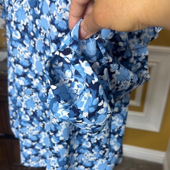 Floral Blue Halter Top - Picture 6 of 15